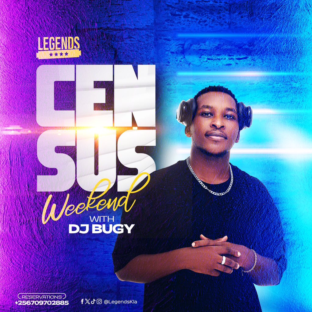 It's Census #Weekend fever at here Legends, And starting the celebration off right with @deejaybugy spinning tonight 🎧 🥳 Grab your friends & come experience the epic party atmosphere with us. Plus, indulge in irresistible discounts on drinks & treats all night long 🍻🍔🤤