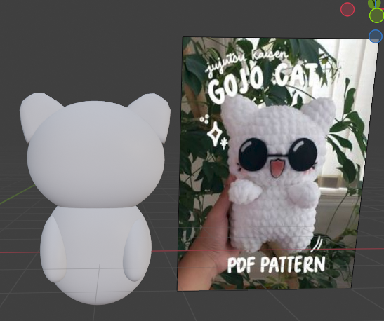 MAKING A GOJO CAT PLUSH!!