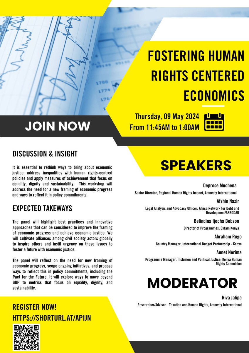 Join us today, at 11:45 a.m., at the #2024UNCSC for a virtual discussion on fostering Human Rights-Centered Economies. Let's reimagine economic justice, tackle inequalities, and prioritize equality, dignity, and sustainability. us02web.zoom.us/meeting/regist… #OurCommonFuture #WeCommit