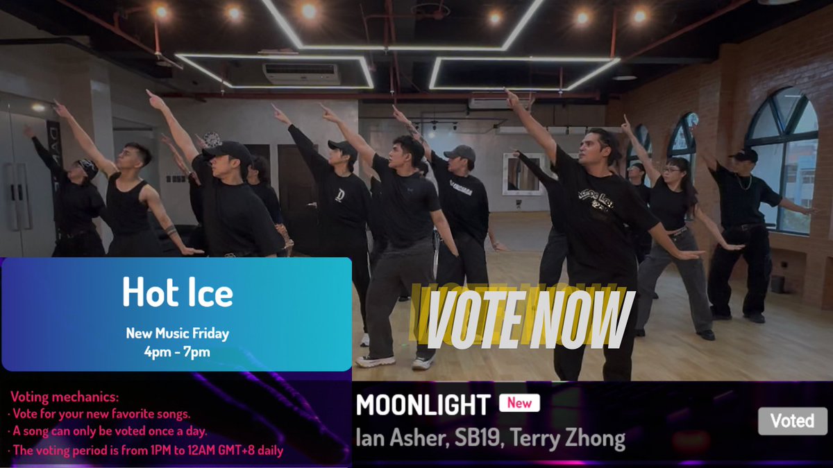 EYES HERE, A'TIN! Please vote #Moonlight here👇 klite967.web.app/#/hot-ice. You must sign up using your valid email/s, verify the account, at the bottom, click vote, Find Hot ICe and you're done. Voting is from 1 pm - 12am from Monday- Friday. @SB19Official #SB19…