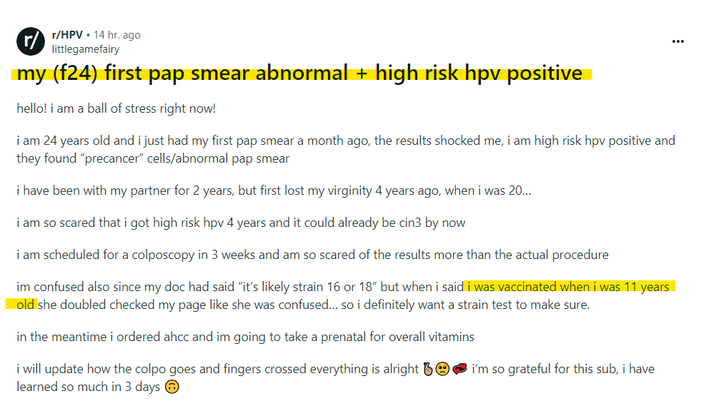 🧵The HPV vaccine / Gardasil isn't preventing a fucking thing....More HPV vaccine / Gardasil Fails....