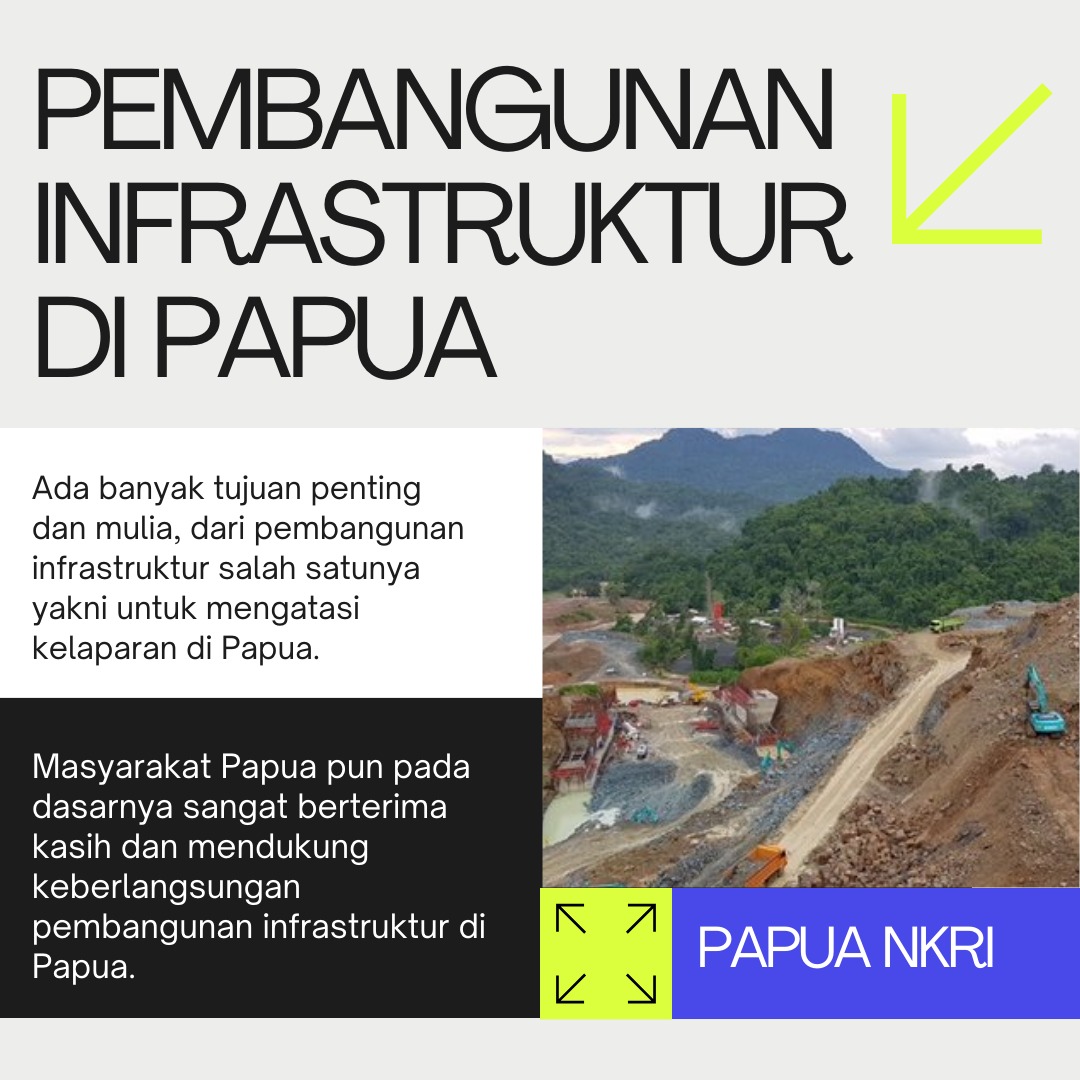 Pembangunan infrastruktur di Papua bukan tanpa arti dan hanya membuang-buang uang. Ada banyak tujuan penting dan mulia, salah satunya yakni untuk mengatasi kelaparan di Papua. #PembangunanInfrastrukturPapua #PapuaMajua #PapuaAdalahIndonesia #PapuaNKRI.