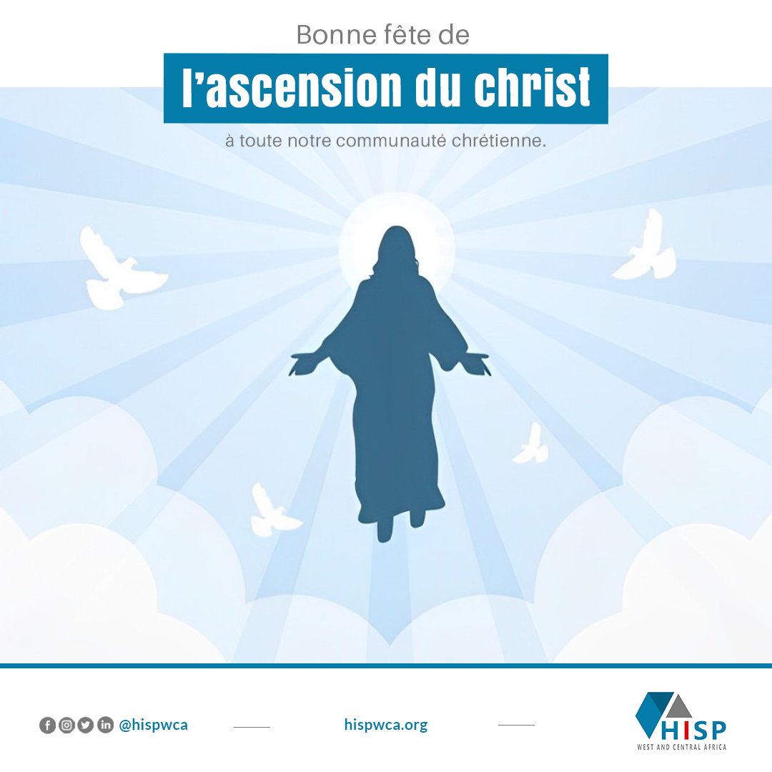 Nous souhaitons une bonne célébration à toute notre communauté chrétienne.

#Bonnefete #Ascension