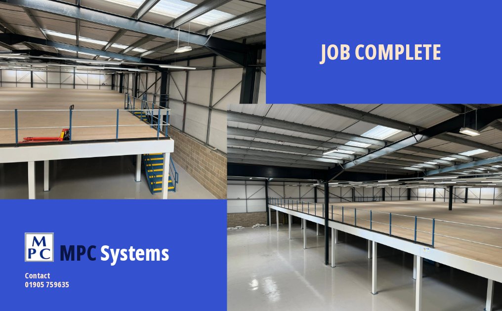 MpcSystems's tweet photo. Mezzanine floor complete with staircase and fire rating. Perfect for maximising this unit space!
#MezzanineFloor #mezzanine #industrialmezzanine
https://t.co/Ozjx6zUFBu https://t.co/nAfNSDcORm