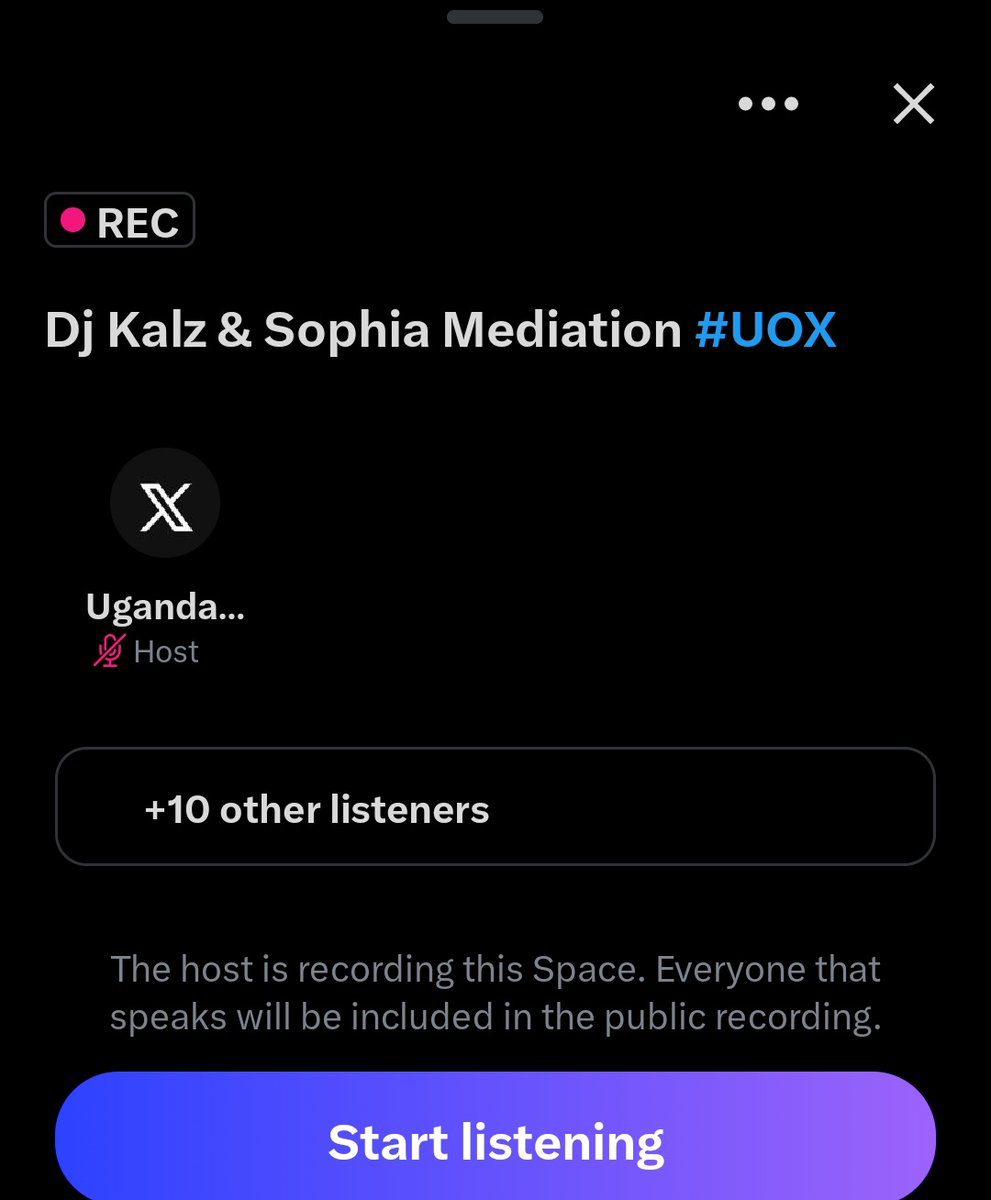 A mediation space for DJ Kalz and Hajjat Sophie is happening now on Ugandans On X official account. (@XUgandans) Mujje tugonjoole ensonga🙏