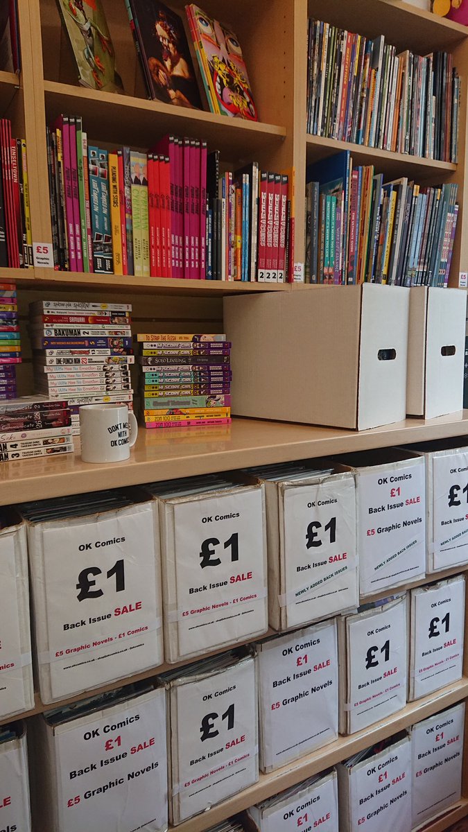 OK Comics SALE continues... £1 Comics. £2/£5 manga and graphic novels. In store only. First come, first served. No reserving