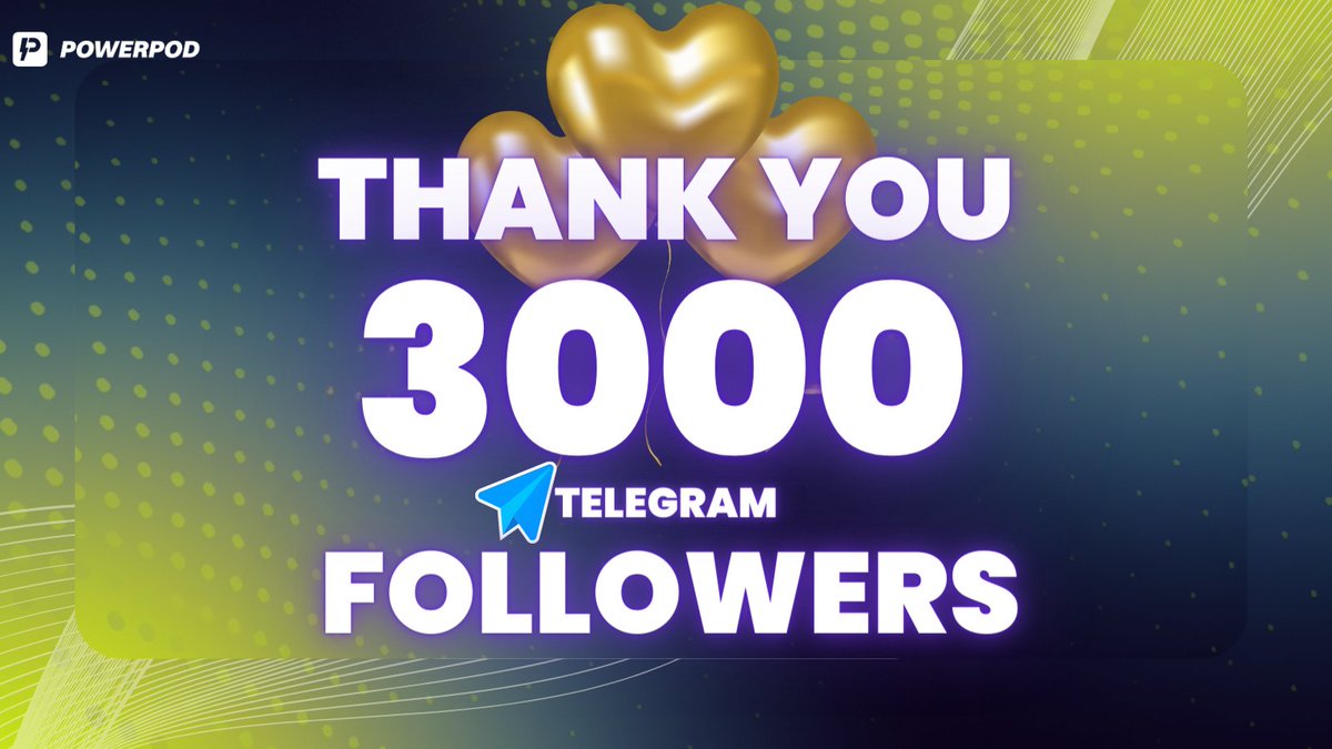 Cheers to our incredible community! 🎉 

We've reached 3000+ strong in our Telegram channel, and we couldn't be more grateful for everyone's support 

Here's to let's all help shape the future together as we change the world of energy! 🔋

#DePIN #SustainableDevelopment