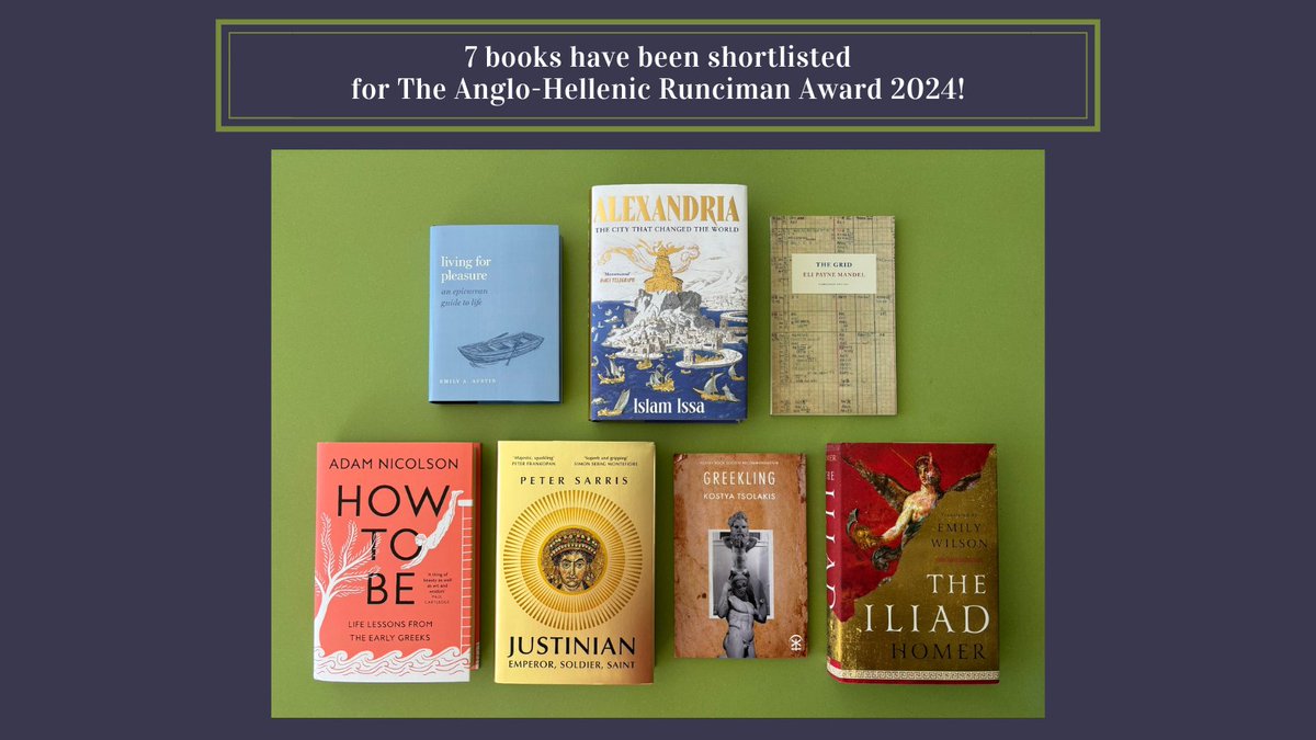 📚➡️ Congratulations to the authors and their publishers! The winner will be announced on 17 June.

Find out more 👉 anglohellenicleague.org/news/judges-an…

#UKinGreece
@anghellenleague #Runciman2024
@GreeceInUK