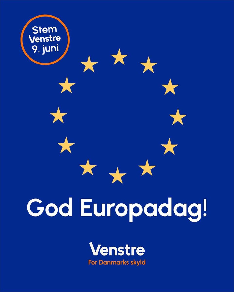 Et stærkt Danmark i et sikkert Europa! I dag er det Europadag - hvor vi på tværs af alle EU-landene hylder fred og sammenhold i Europa. Et budskab, der aldrig har været vigtigere end nu. God Europadag 💙