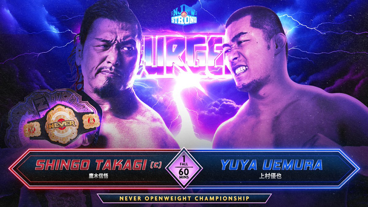 SATURDAY! Shingo Takagi defeated Yuya Uemura in the New Japan Cup. Can he beat the Heat Storm with NEVER gold at stake? #njresurgence TICKETS ticketmaster.com/event/09006045… Live on @njpwworld PPV! watch.njpwworld.com/live-event/422… #njpw