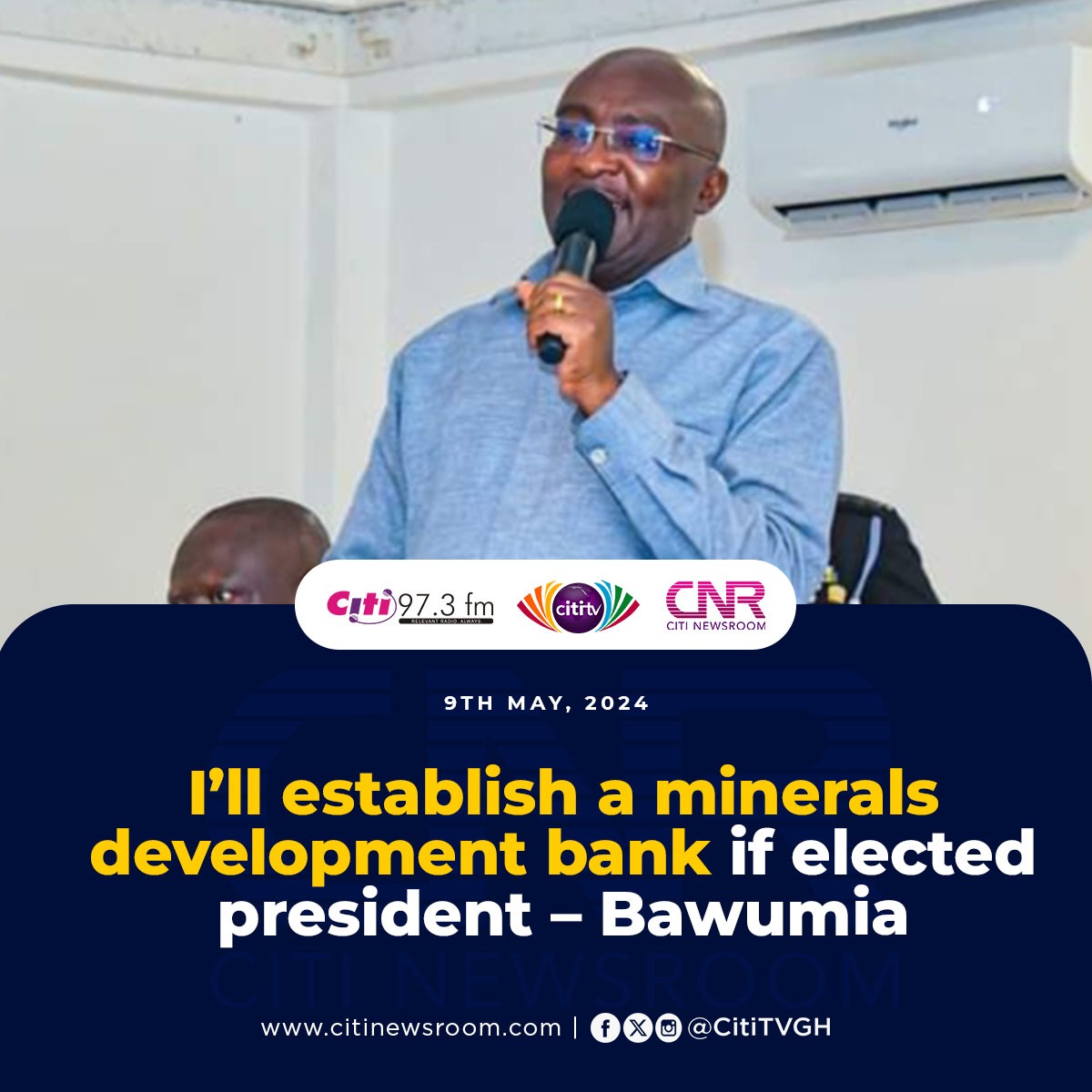 I’ll establish a minerals development bank if elected president – @MBawumia

| More here: tinyurl.com/4dw3xs87 #CitiNewsroom