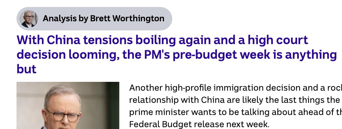 I’ve got news for the @abcnews: Tensions with China are not boiling again. Where do they get these zany ideas from? From Peter Dutton’s talking points? This is absolute rubbish, yet again. #AUSPOL