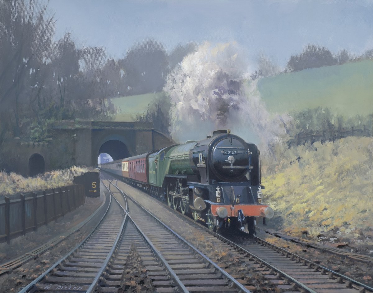 Tornado at Grosmont Oil on Canvas 20' x 16' Prints, cards etc of this painting are available on the website -redbubble.com/i/art-print/To…