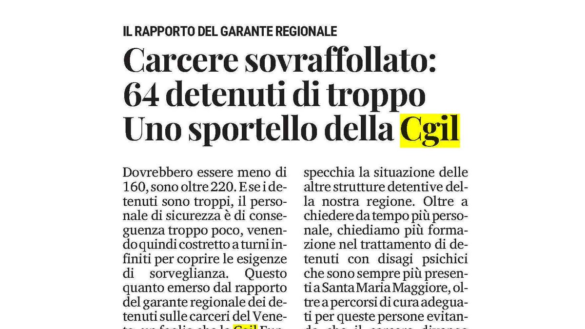 🗞️ RASSEGNA STAMPA CGIL 09/05/2024 facebook.com/cgilveneto/pos…