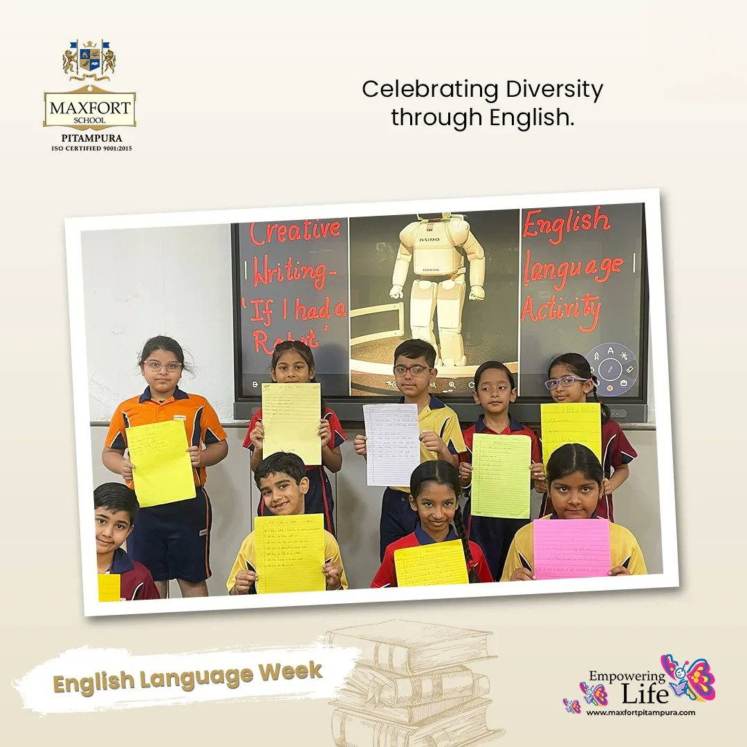 #MaxfortSchoolPitampura #EnglishLanguageDay #LiteraryCelebration #LanguageRichness #VocabularyJourney #LinguisticDiversity #LiteratureLove #WordPower #CreativeExpression #EducationalFun #ShakespeareAnInspiration #EnglishLanguageWeek