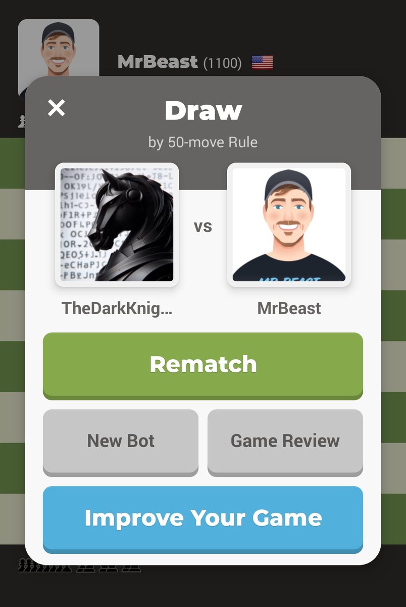 It was fun playing chess with Mr.Beast bot