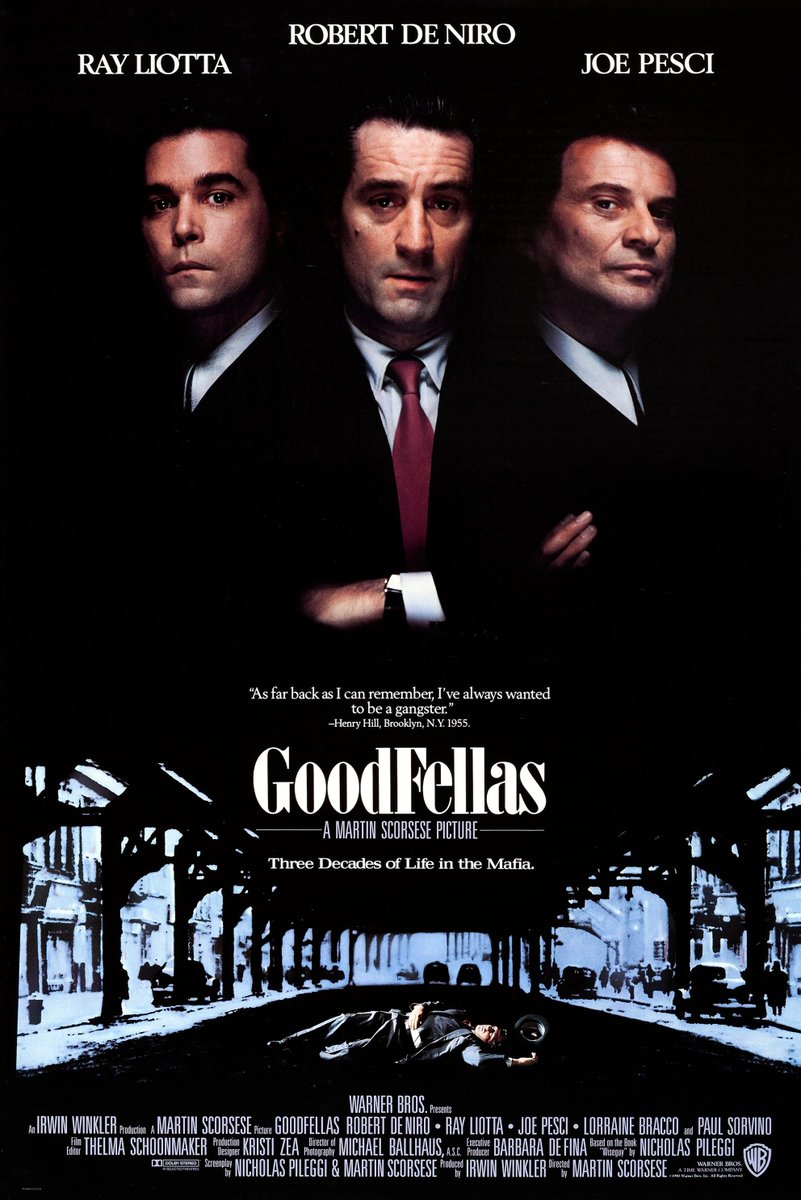 Goodfellas (1990)

The story of Henry Hill and his life in the mafia, covering his relationship with his wife Karen and his mob partners Jimmy Conway and Tommy DeVito.

Director: Martin Scorsese

#FilmFreeway #IMDb #Biography #Crime #Drama
