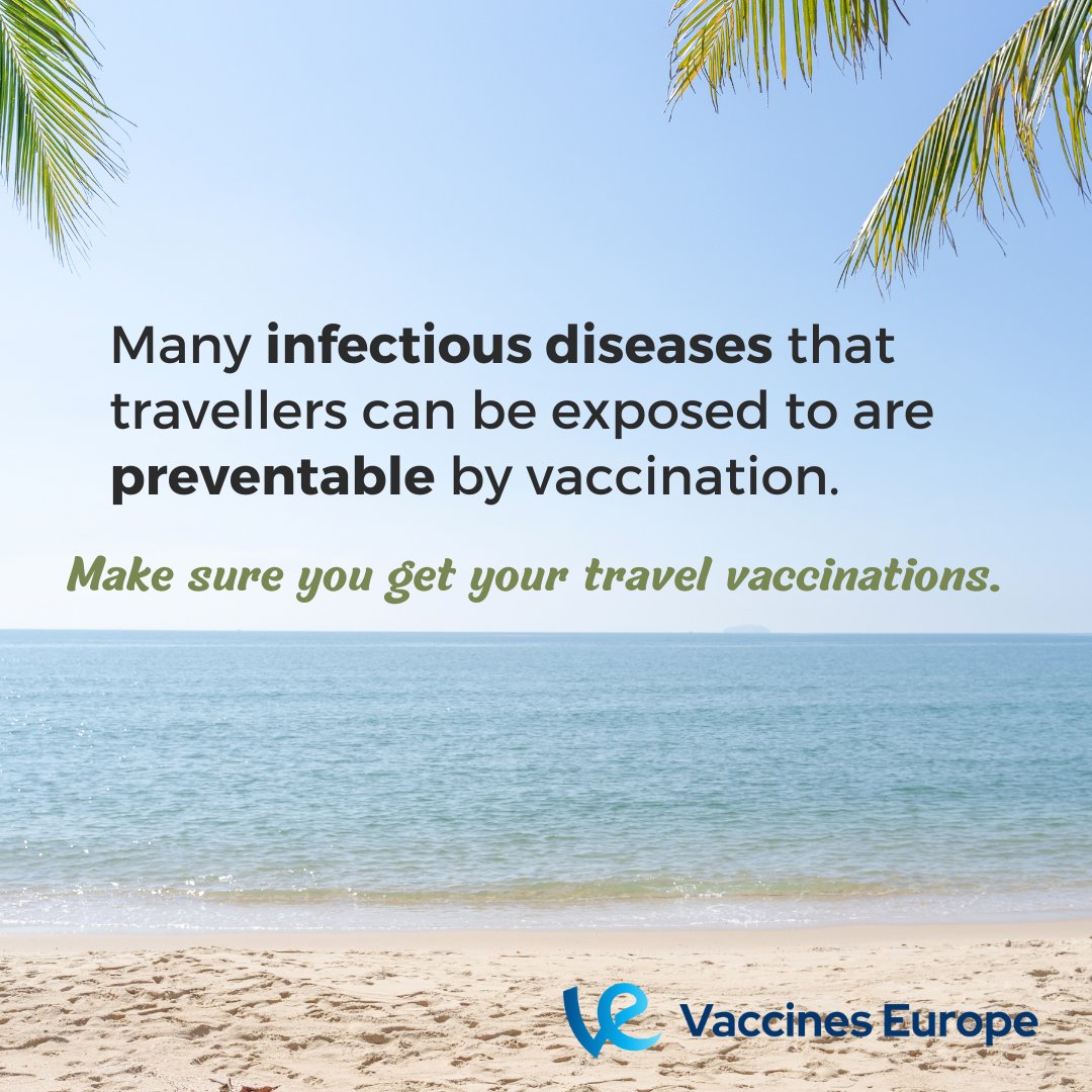 Vaccination should be a key element of travel planning. Travellers can encounter a number of health threats that are vaccine-preventable such as rabies and yellow fever. Make sure you're up-to-date with all your vaccinations, including for travel #WeWontRest