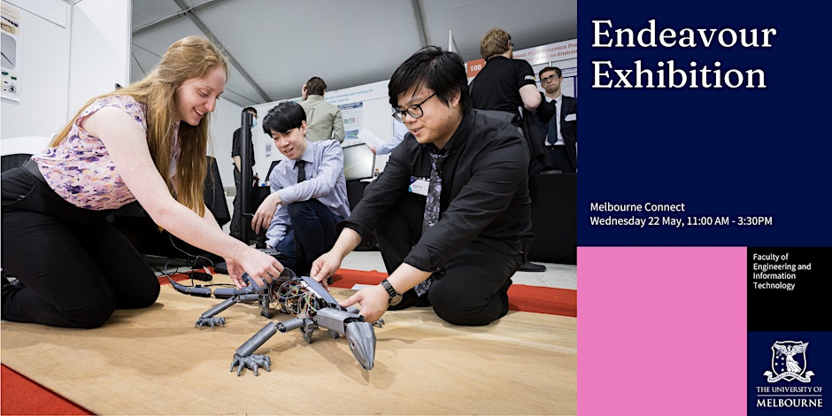 Catch up on cutting-edge design and research projects from final year Engineering and IT students at the Endeavour Exhibition. This showcase highlights the innovative work of the next generation of technology experts. ↓ go.unimelb.edu.au/pkd8