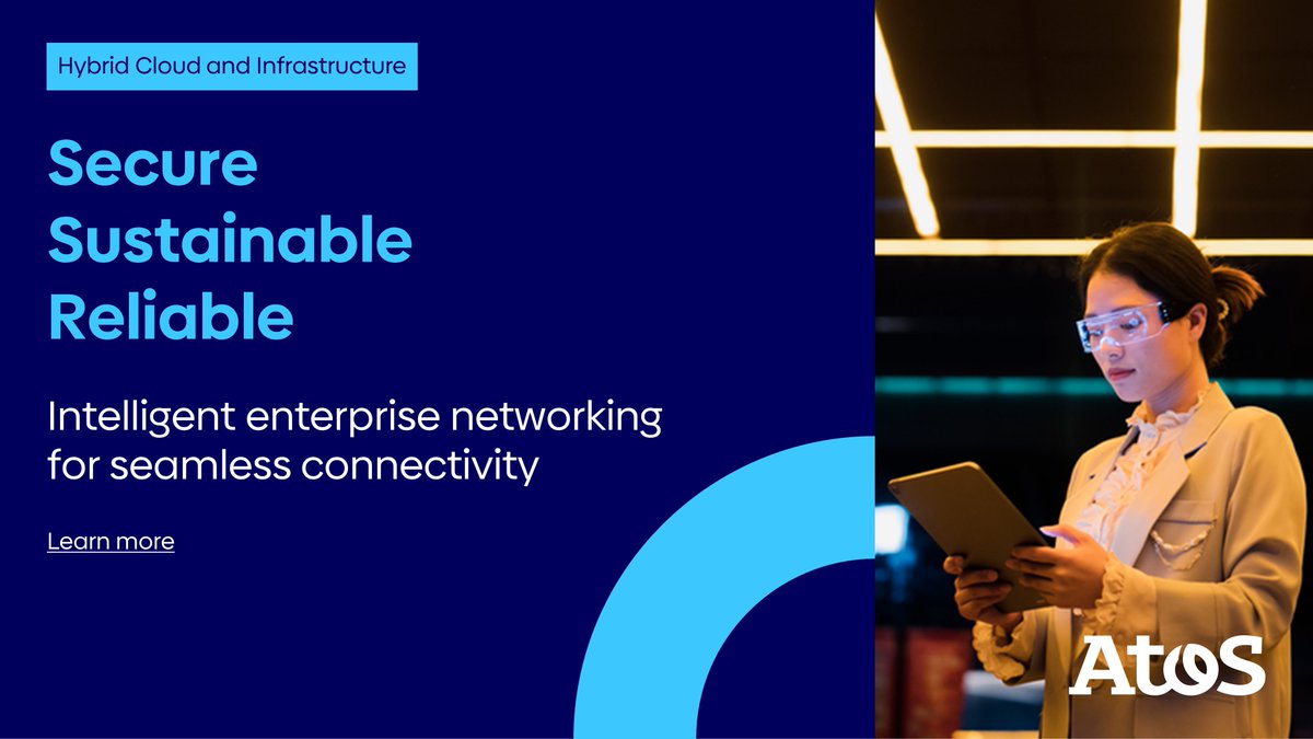 Secure, sustainable, reliable networks are critical for modern enterprises. 🔐 We work hand-in-hand with your technology and business leaders to ensure that your infrastructure strategy is designed to achieve your business goals. 🎯 atos.net/advancing-what… #AdvancingWhatMatterс