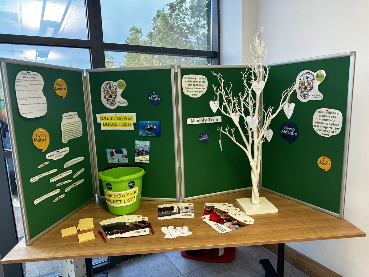 This #DyingMattersWeek we asked our people to write down a special memory and to place it on our memory tree as a way of celebrating life. This could be a moment they shared with someone, a place that brought them joy or simply just a name.