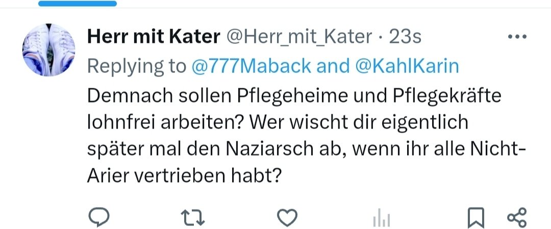 Linke Zecken, wenn man über die Situation in der Pflege erzählt...