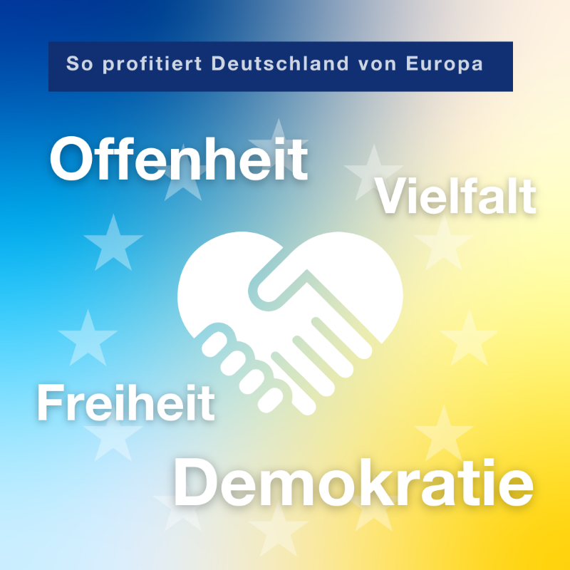 Die deutsche #Industrie ist stolz darauf, Teil der #EU zu sein. ✌️ Demokratie, Freiheit, Vielfalt und Offenheit gehören zu unserer DNA. Diese Werte machen uns erfolgreich in der Welt – das muss so bleiben. Wir halten nichts von Abschottung ins Nationale. #PowerUpEurope