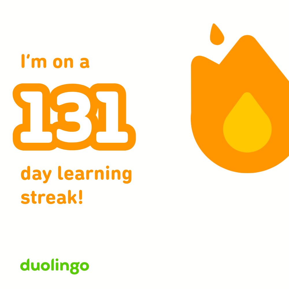 今日の #Duolingo

スペイン語の日。
今日もおおむね順調😃

#毎日Duolingo