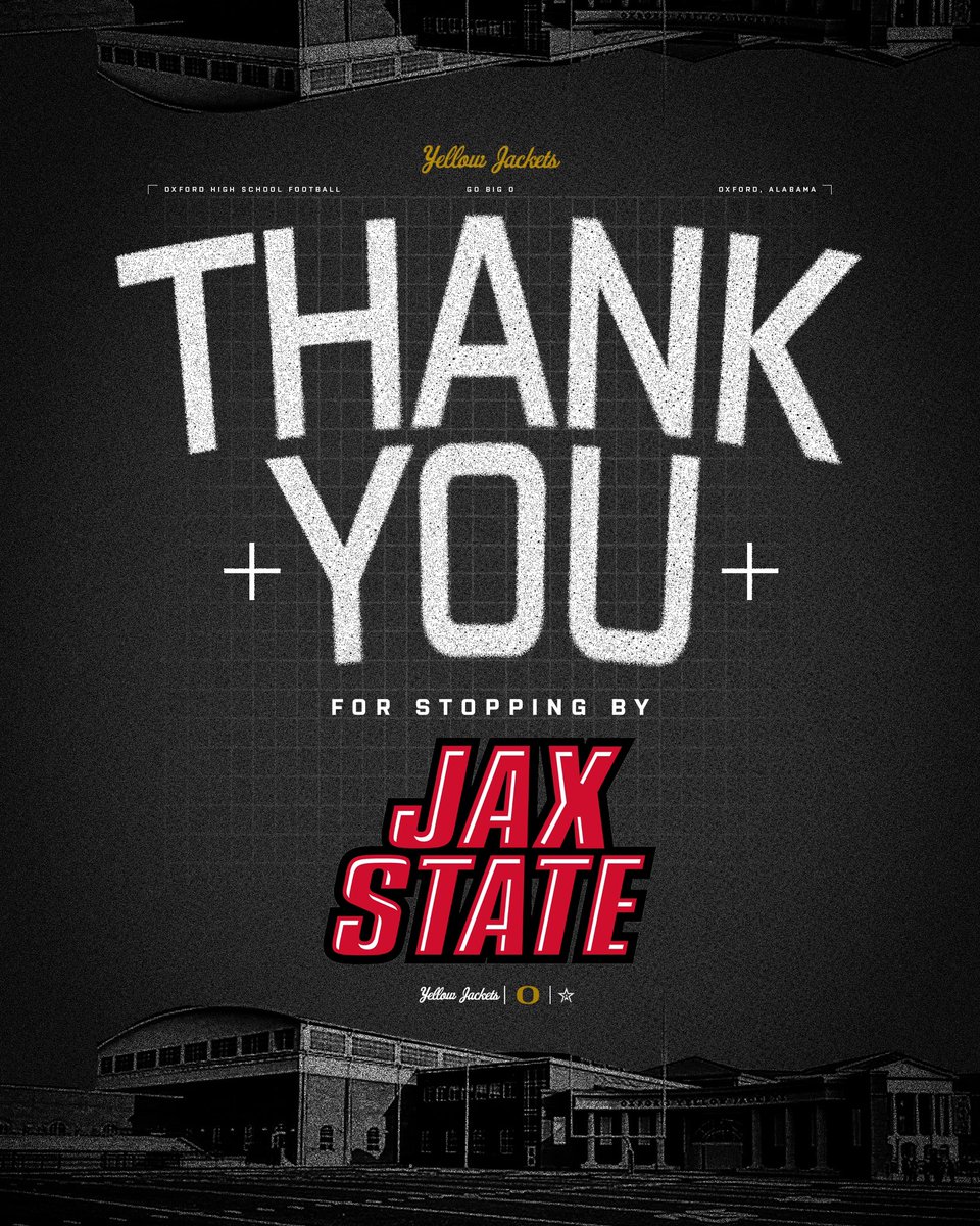 Thank you to Coach @CoachRSmith1 and Jacksonville State for recruiting Oxford!