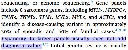 Surely it's time to expand HCM genetic testing beyond sarcomeric genes? JPH2 - 3% of cases in 🇫🇮 #5 gene (at least) FHOD3 - 6% of cases in 🇸🇮 🇧🇦 #3 gene CSRP3 / TRIM63 - 4.5% of cases in 🇪🇬 #5/6 genes ALPK3 - 1.5% of cases in 🇪🇺 but maybe ~5-6% in 🇮🇳/🇵🇰? etc.