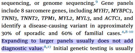 Roddy Walsh ๐ช๐บ ๐บ๐ฆ (@roddywalsh) on Twitter photo Surely it's time to expand HCM genetic testing beyond sarcomeric genes?
JPH2 - 3% of cases in ๐ซ๐ฎ #5 gene (at least)
FHOD3 - 6% of cases in ๐ธ๐ฎ ๐ง๐ฆ #3 gene
CSRP3 / TRIM63 - 4.5% of cases in ๐ช๐ฌ #5/6 genes
ALPK3 - 1.5% of cases in ๐ช๐บ but maybe ~5-6% in ๐ฎ๐ณ/๐ต๐ฐ?
etc. Surely it's time to expand HCM genetic testing beyond sarcomeric genes?
JPH2 - 3% of cases in ๐ซ๐ฎ #5 gene (at least)
FHOD3 - 6% of cases in ๐ธ๐ฎ ๐ง๐ฆ #3 gene
CSRP3 / TRIM63 - 4.5% of cases in ๐ช๐ฌ #5/6 genes
ALPK3 - 1.5% of cases in ๐ช๐บ but maybe ~5-6% in ๐ฎ๐ณ/๐ต๐ฐ?
etc.