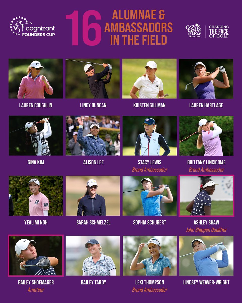 These players are following in the Founders’ footsteps and blazing a trail for the next generation of @LPGAGirlsGolf 👏 #OneMillionMOREGirls #LittleGirlsBIGDreams