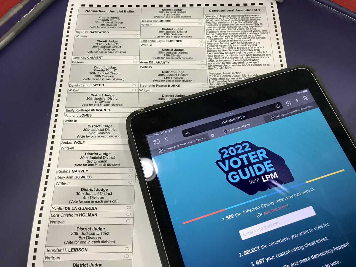 We used a similarly built voter guide in 2022 at the polls and it really came in handy for a lot of folks. No more forever-scrolling listicles of candidates — just the candidates you need!