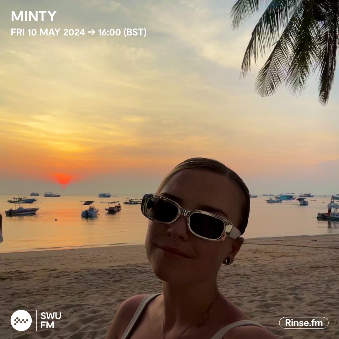 Live it's: Minty - MINTY is selector of underground bass music, mixing Dubstep with other sounds of Grime, Breaks, and beyond. Expect her shows to be filled with newer weighty sounds. Rinse.FM 103.7FM & DAB #SWUFM
