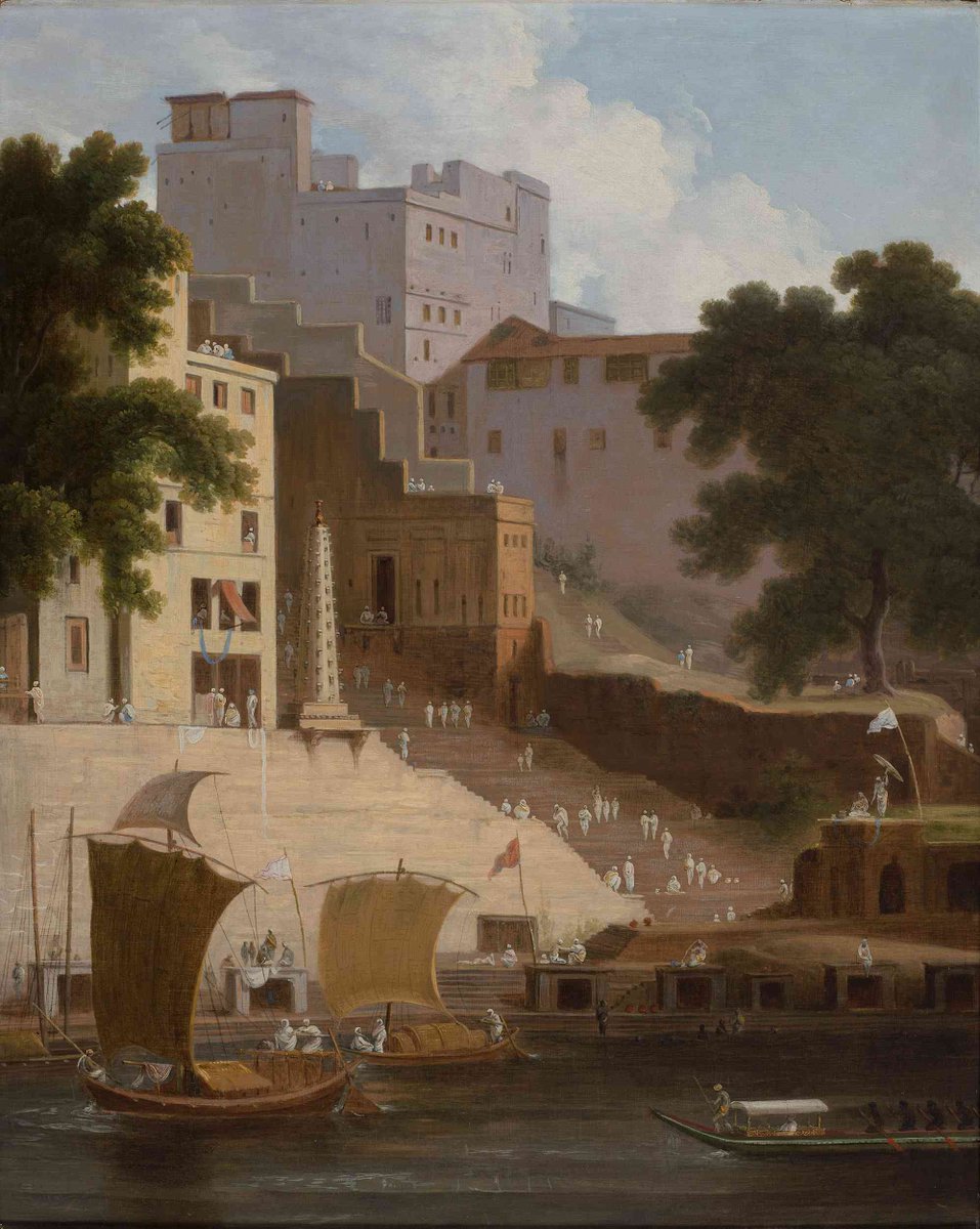 This is how foreign artists saw Varanasi/Benaras in the 19th & early 20th centuries. Notice anything interesting?