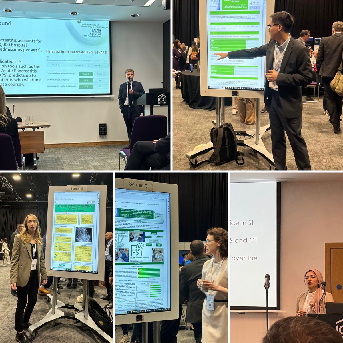Fabulous showing from the <a href="/LeedsEGS/">Leeds Institute of Emergency General Surgery</a> in Belfast <a href="/asgbi/">ASGBI</a> 

Huge amounts of work from them all and a well deserved opportunity to share with the wider surgical community! 

And more still to come!