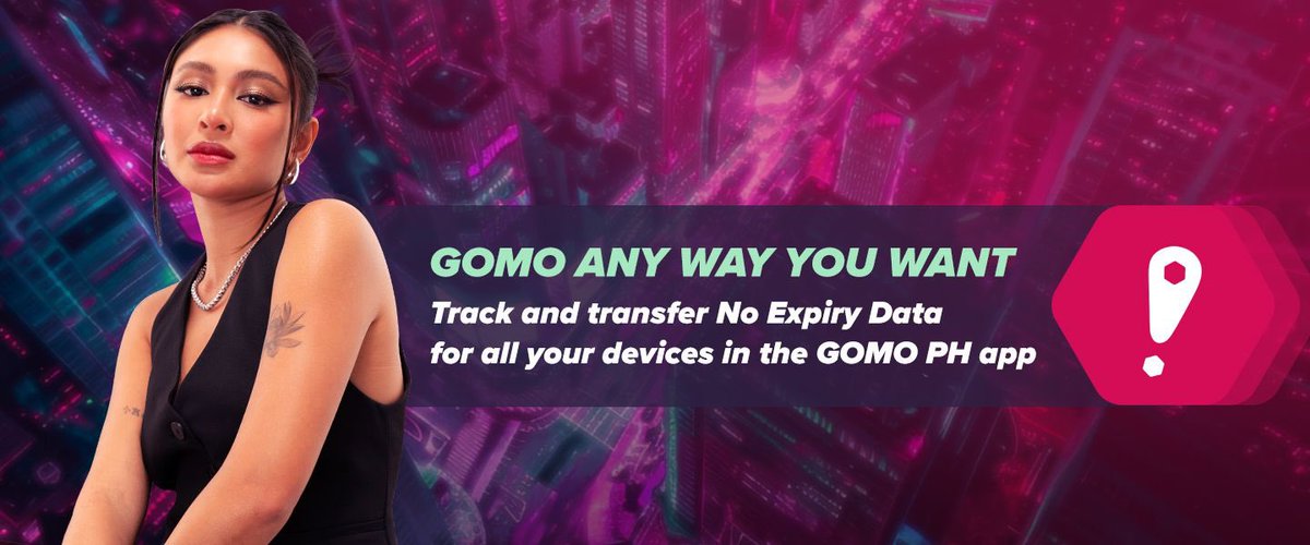 Nadine Lustre x GOMO PH 

Welcome to GOMO, fam
You. Deserve. This. 
Your creativity isn't bound by rules or restrictions. 
Rewind, fast-forward. 
Skip to your own beat. 
Nothin' holdin' you back here. Keep things simple. 
For real this time. 

#WeDontStop #WeGOMO 
#NadineLustre