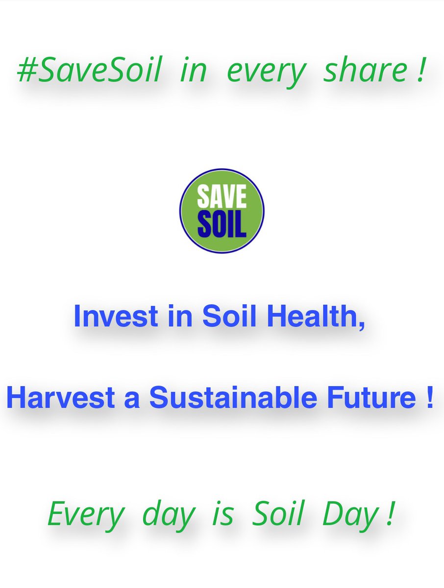 Nourish the Earth,
Sustain the Future !
Growing a Legacy: 
Soil Enrichment for Future Generations !

#ClimateEmergency #ActNow
#cauverycalling  #SaveSoil #SOIL
#SoilHealth #treebasedagriculture