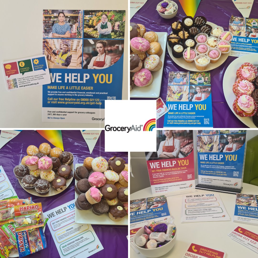 We're celebrating #GroceryAidDay across our sites, including at our site in Crosby, where our team highlighted the wide range of free resources which are available to our colleagues and their families. #groceryaidday @groceryaid