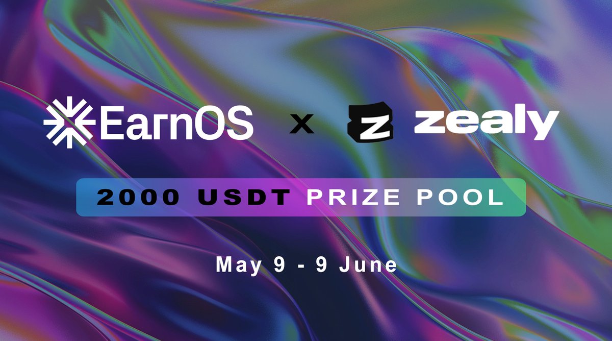 ANNOUNCMENT 📢
EarnOS✳️ x  Zealy Campaign

💸Win A Slice of $2,000 USDT

📆Hurry, Ends on: June 9 at 1pm UCT

💎ARE YOU READY?

Join the Excitement Now 👉zealy.io/cw/earnos

#EarnOS #Zealy #rewards #crypto #contest #web3 #Giveaway