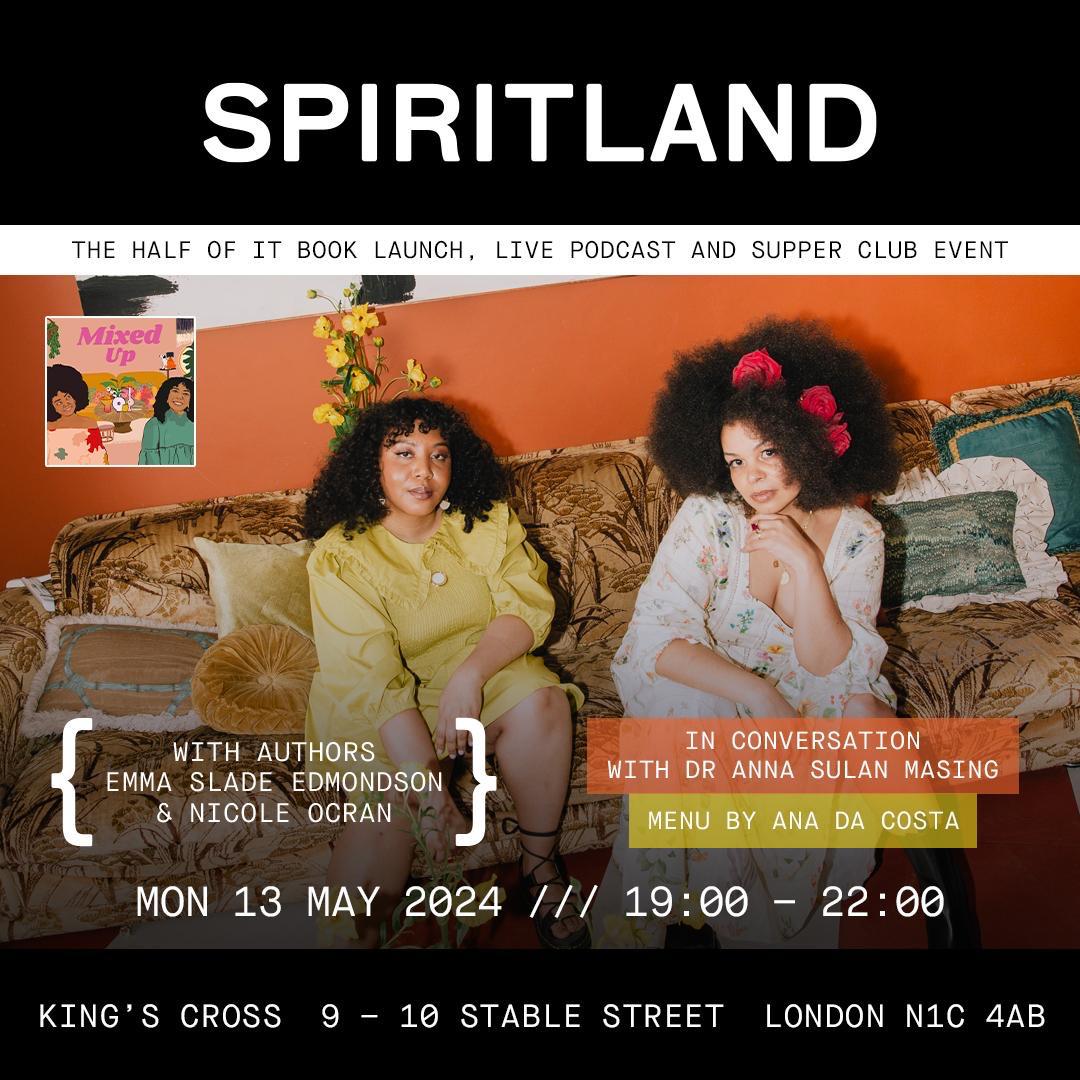 Looking forward to @nicoleocran and Emma Slade Edmondson's first supper club at @spiritland next week! Can't wait to meet @AnnaSulan IRL and dine with Ana De Costa – get your tickets here: eventbrite.com/e/the-half-of-…