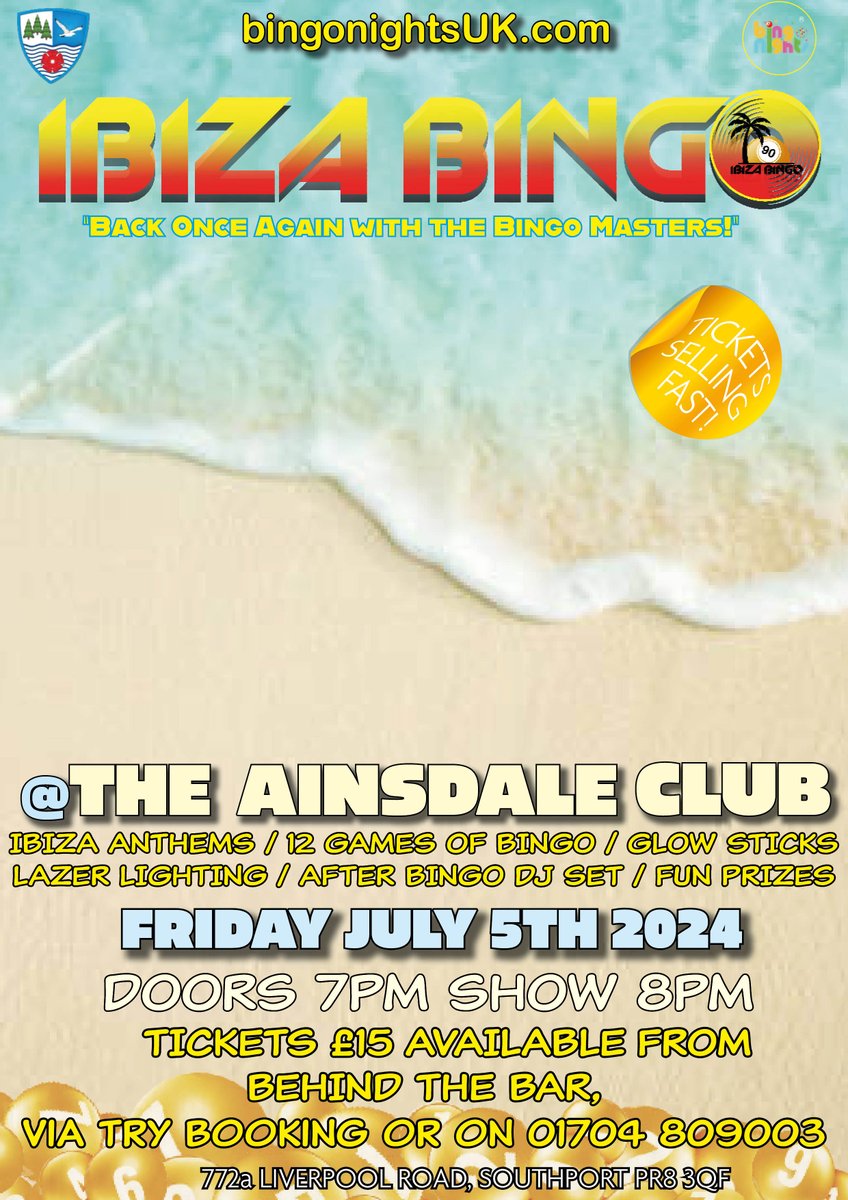 ☀️ IBIZA BINGO RETURNS FOR THE SUMMER!🎧