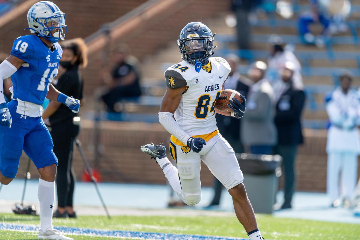 After a great conversation this morning with @coachpoole88 I am blessed to receive an offer from NC A&T!!! @NCATFootball @ZLendyak @RidgeCatawba