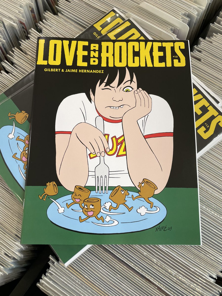 Ya tenemos por aquí el número 15 de Love And Rockets @fantagraphics ¡Portadaza! 😍