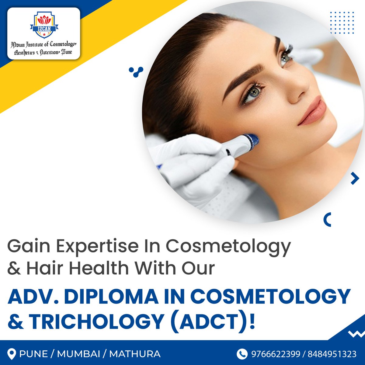 Don't miss out on this transformative opportunity! Enroll now and Start on your journey towards ADV. DIPLOMA IN COSMETOLOGY & TRICHOLOGY (ADCT) success. 💇‍♀️💅

📲 8484951323

📲 9766622399

#CosmetologyCareer #PostGraduateDiploma #SkincareExpertise #ProfessionalDevelopment