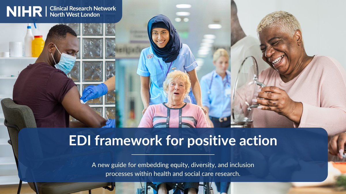 A new framework has been published to embed equity, diversity, and inclusion processes within health and social care research in North West London.

See thread ⬇️

#EDI #HealthResearch #CareResearch #EquityByDesign

[1/2]