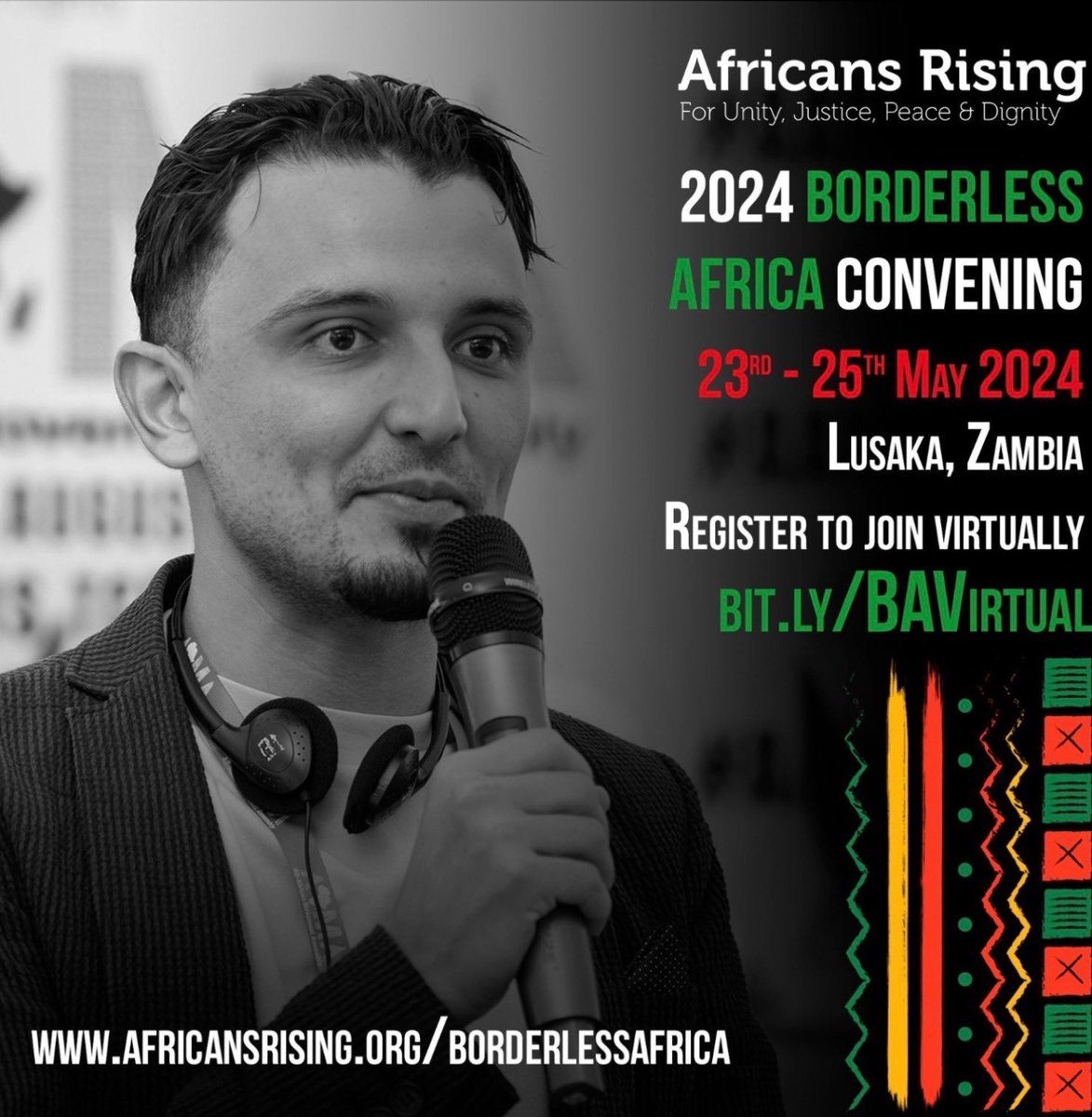 Our theme of the Africa Liberation Week(#ALW) oscillates on the #BorderlessAfrica campaign for a united continent, single African currency and ease of travel for Africans in Africa!  

This year, the movement leadership will be in #Lusaka, #Zambia for a #AfricaDay march, event…