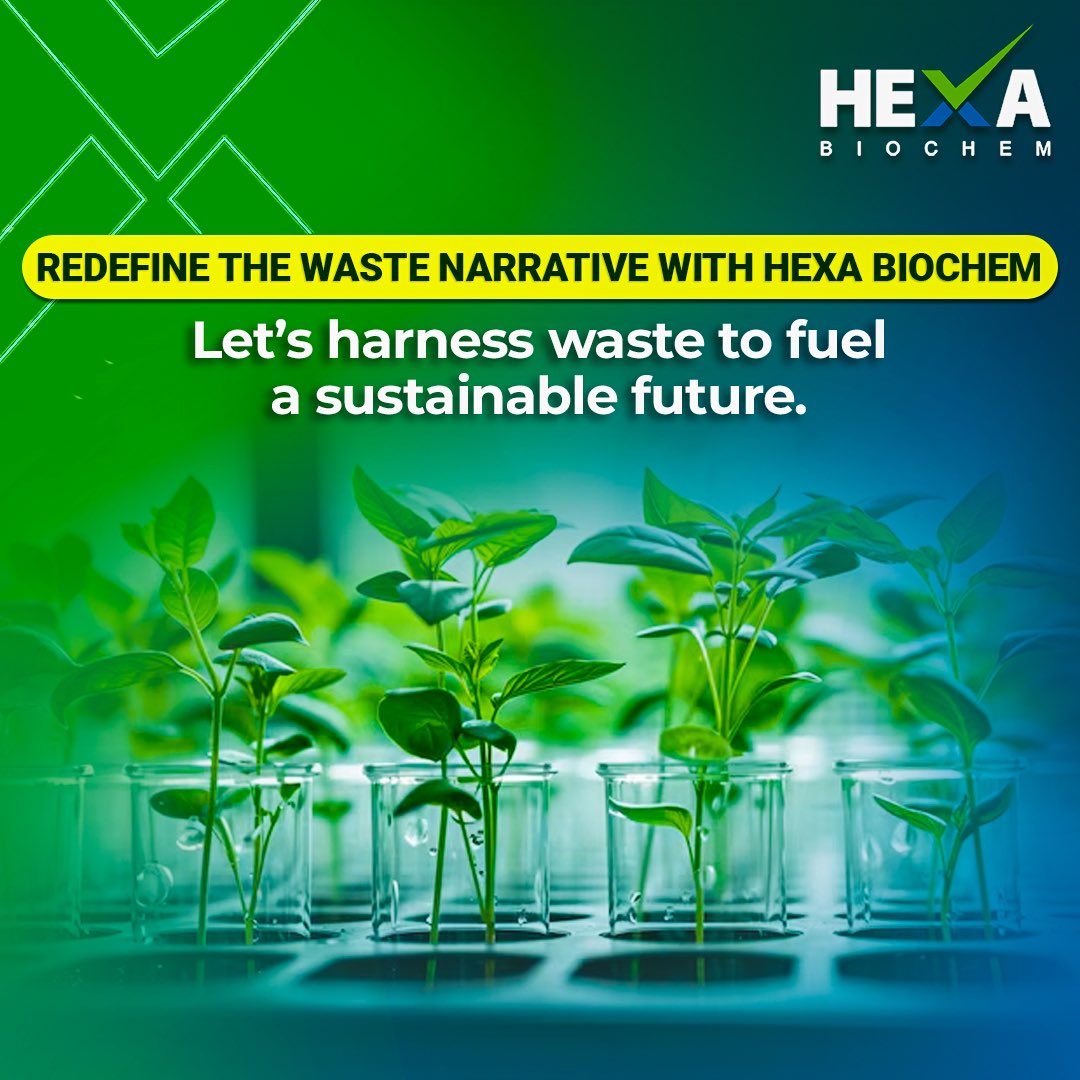 We see every bit of waste as a potential resource, and through our innovative methods, we aim to harness that potential while treading lightly on the environment. #HexaBiochem #SustainableWasteManagement #ResourceEfficiency #EnvironmentalSustainability #InnovationForGood