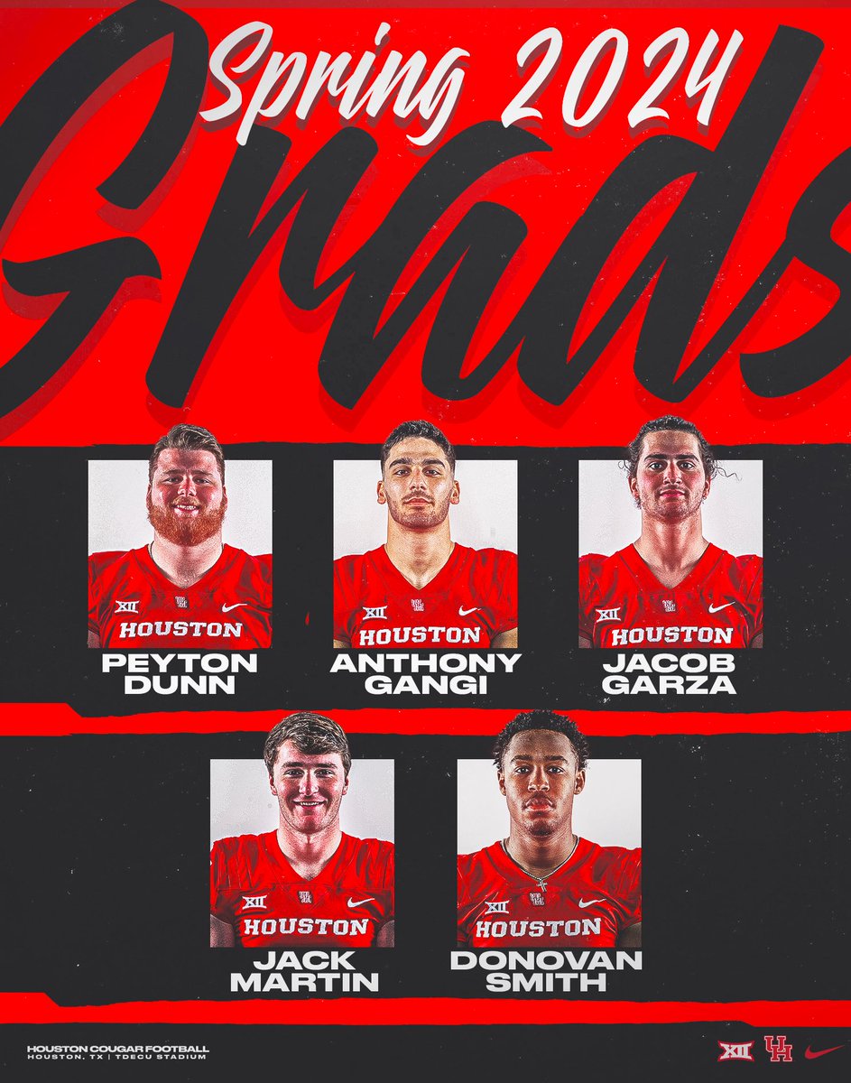 Congrats to our guys graduating this weekend 👨‍🎓 🎓: @PDunn66 🎓: @AnthonyGangijr 🎓: @Jrgarza56_ 🎓: @jack_martin0055 🎓: @SmittyJawns #GoCoogs