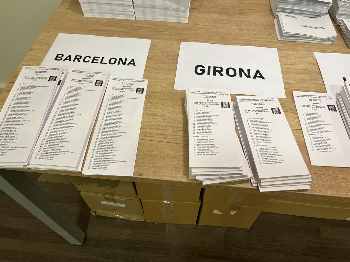 Unos amigos q viven en Andorra me informan q cuando han ido a votar a la embajada española SOLO habían papeletas del PSC, esto es normal? Menos mal q ya llevaban sus papeletas  #EleccionsCatalanes
@RaholaOficial @riverolavic @boye_g @KRLS @VilaWeb @Jaumestragues @xavidomenech99